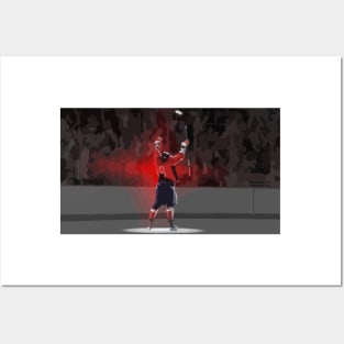 Alex Ovechkin Goal Celebration Painting Posters and Art